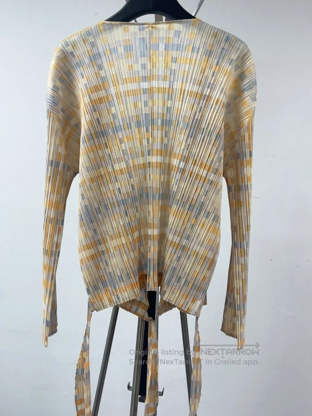 Pleats Please Issey Miyake Pleats Please ISSEY MIYAKE Yellow Mosaic Pleated Top. Size L / US 10 / IT 46 - 2 Thumbnail