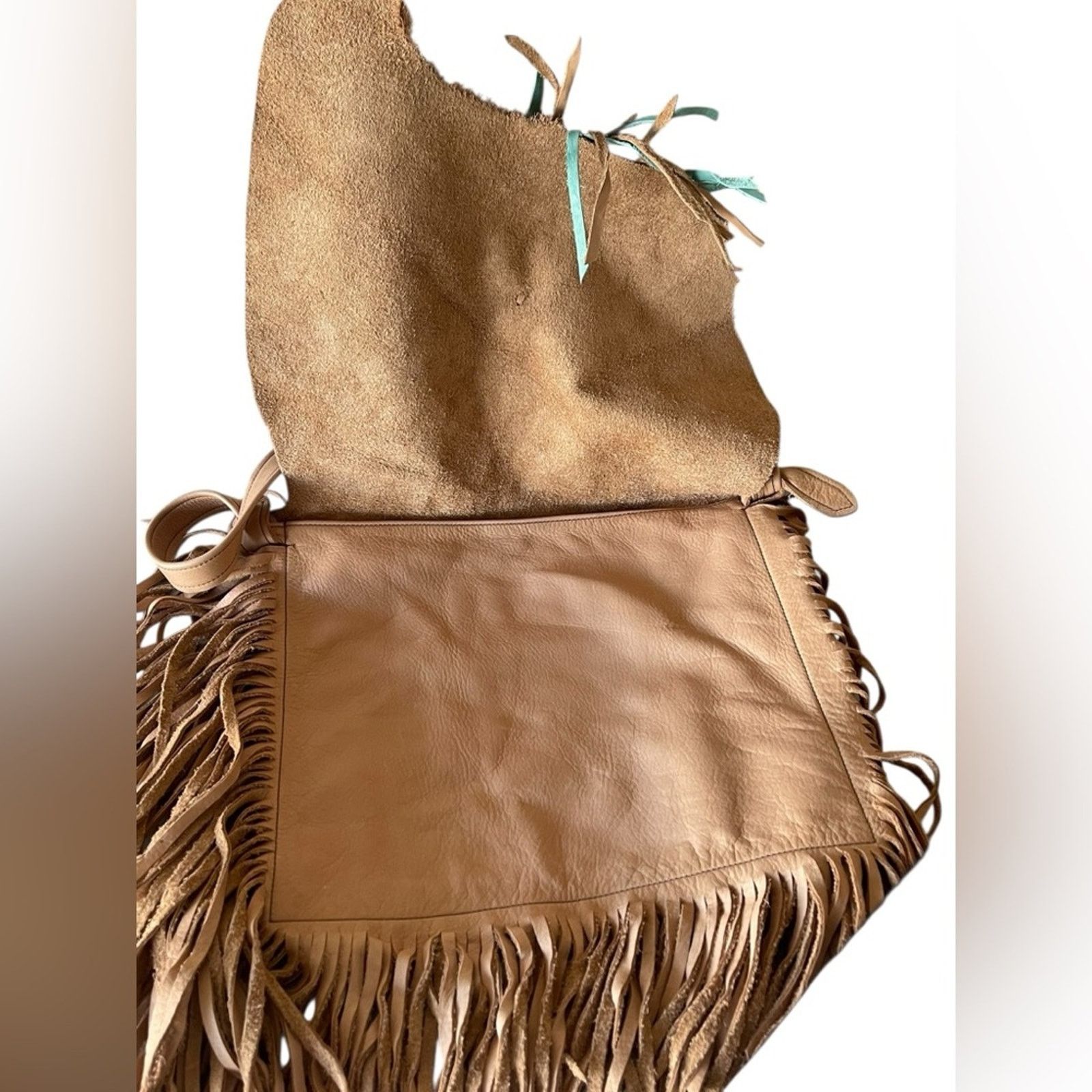Other McIntire Saddlery Fringed Tan Leather Shoulder Bag Size ONE SIZE - 3 Thumbnail