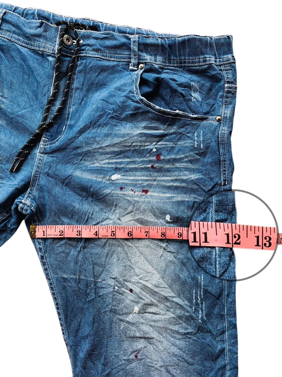 Japanese Brand Sureve distressed quarter short denim Size US 40 / EU 56 - 10 Thumbnail
