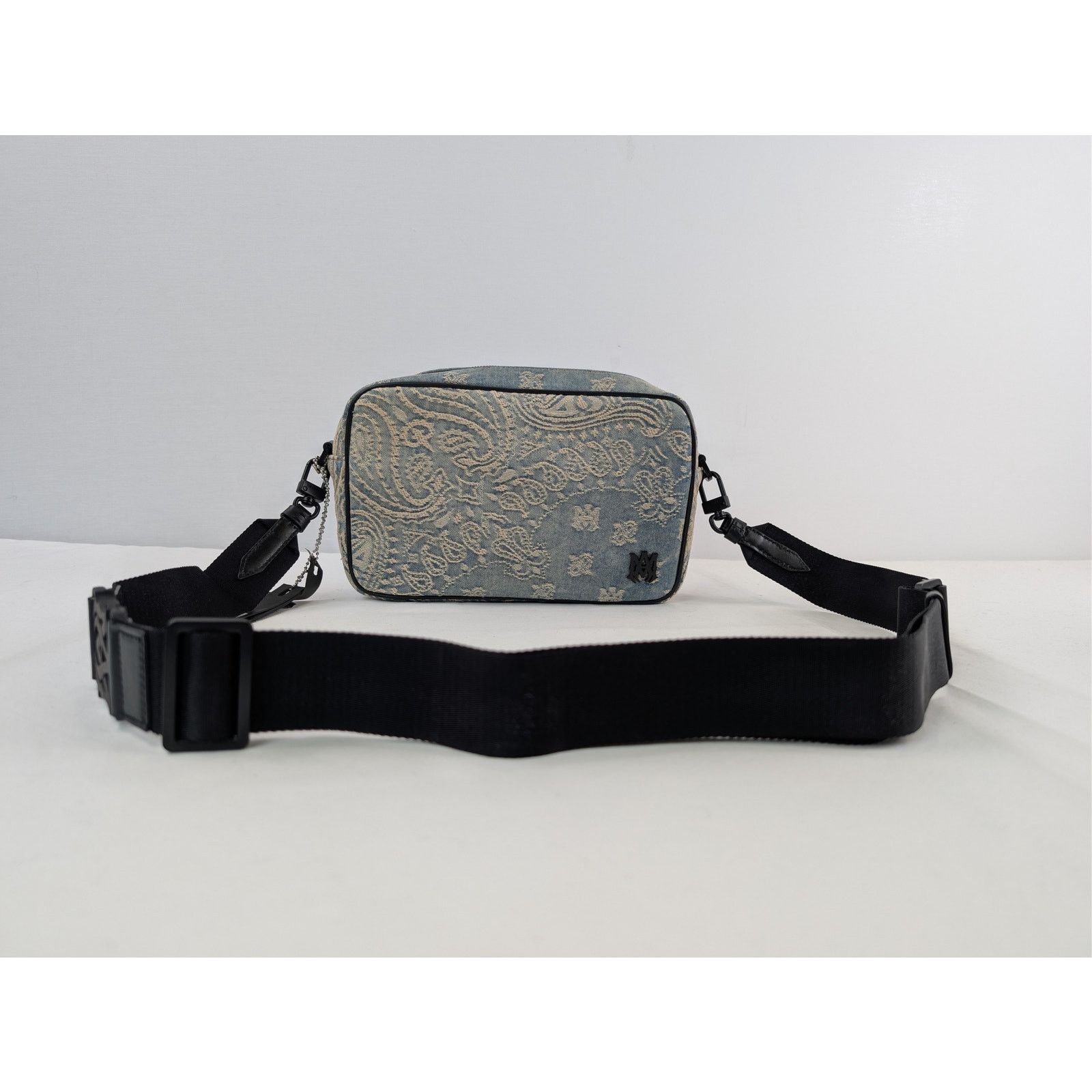 Amiri o1rshd1 Size: OS / Denim Bandana Jacquard Backpack in Indigo Size ONE SIZE - 6 Thumbnail