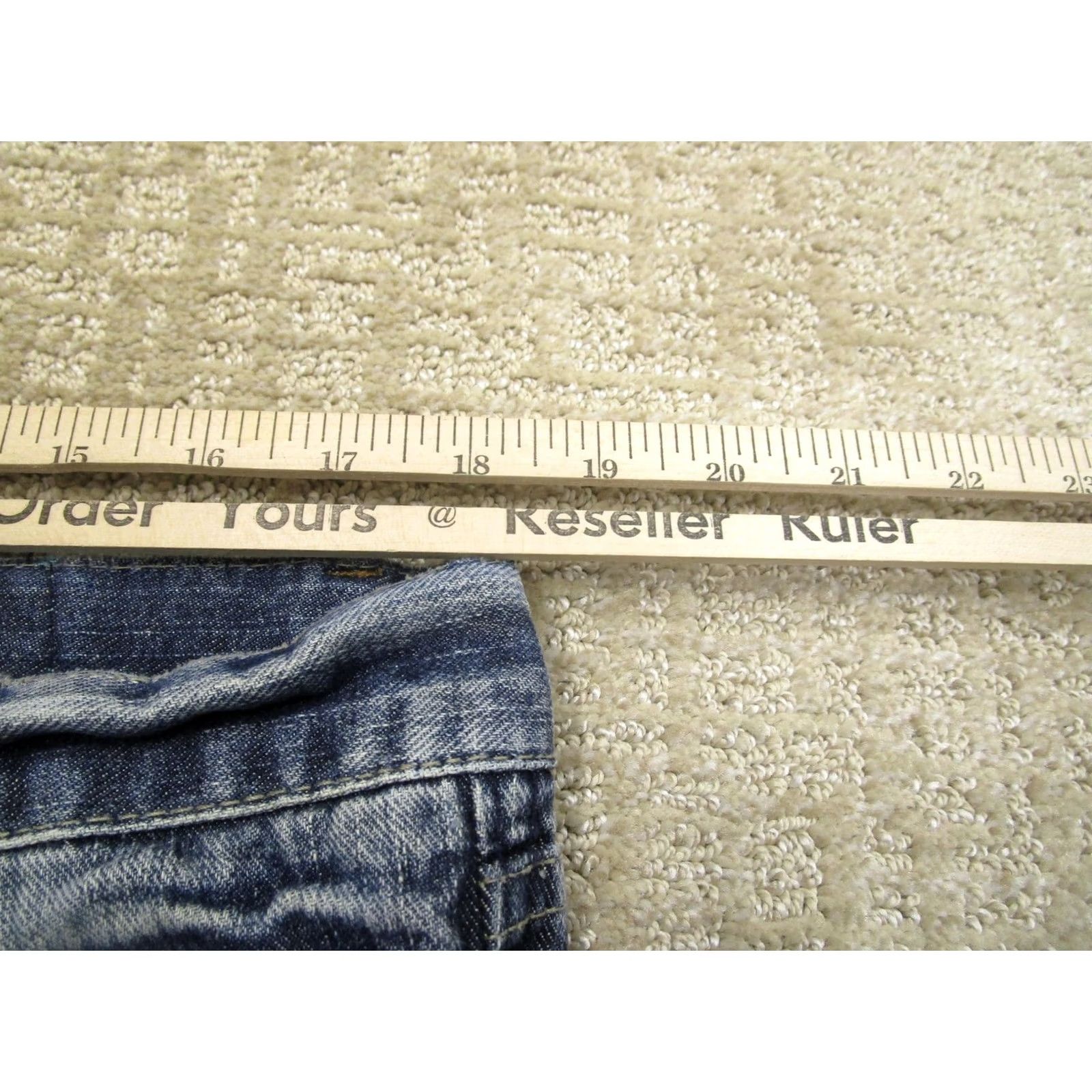 Denime LRG Jeans Men 36x34 Blue Relaxed Loose Straight Vintage Denim 90s Hip Hop Retro Waist 36 Mens Jeans Size US 36 / EU 52 - 6 Thumbnail