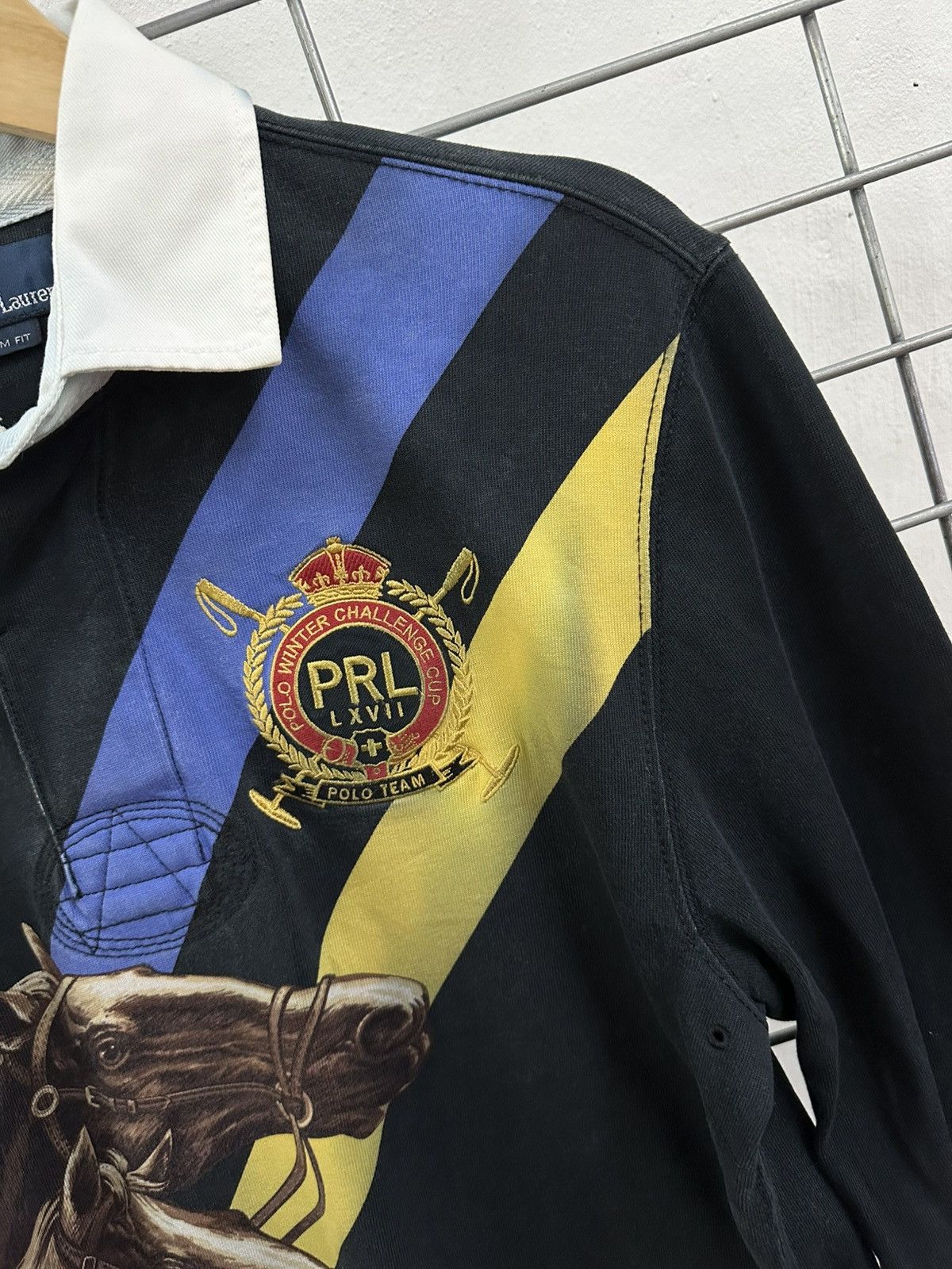 Beauty Beast × Polo Ralph Lauren × Ralph Lauren Rare Polo Ralph Lauren Mercer Club Polo Team Rugby Shirt Size US S / EU 44-46 / 1 - 3 Thumbnail
