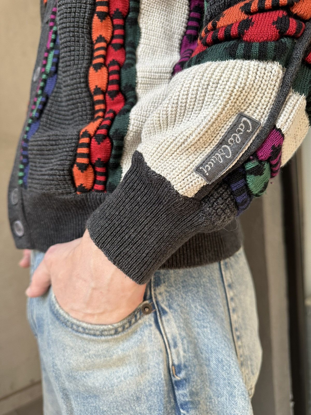 Carlo Colucci × Coogi × Missoni Carlo Colucci Cardigan Coogi/Missoni Style Sweater Y2K 90s Size US M / EU 48-50 / 2 - 3 Thumbnail