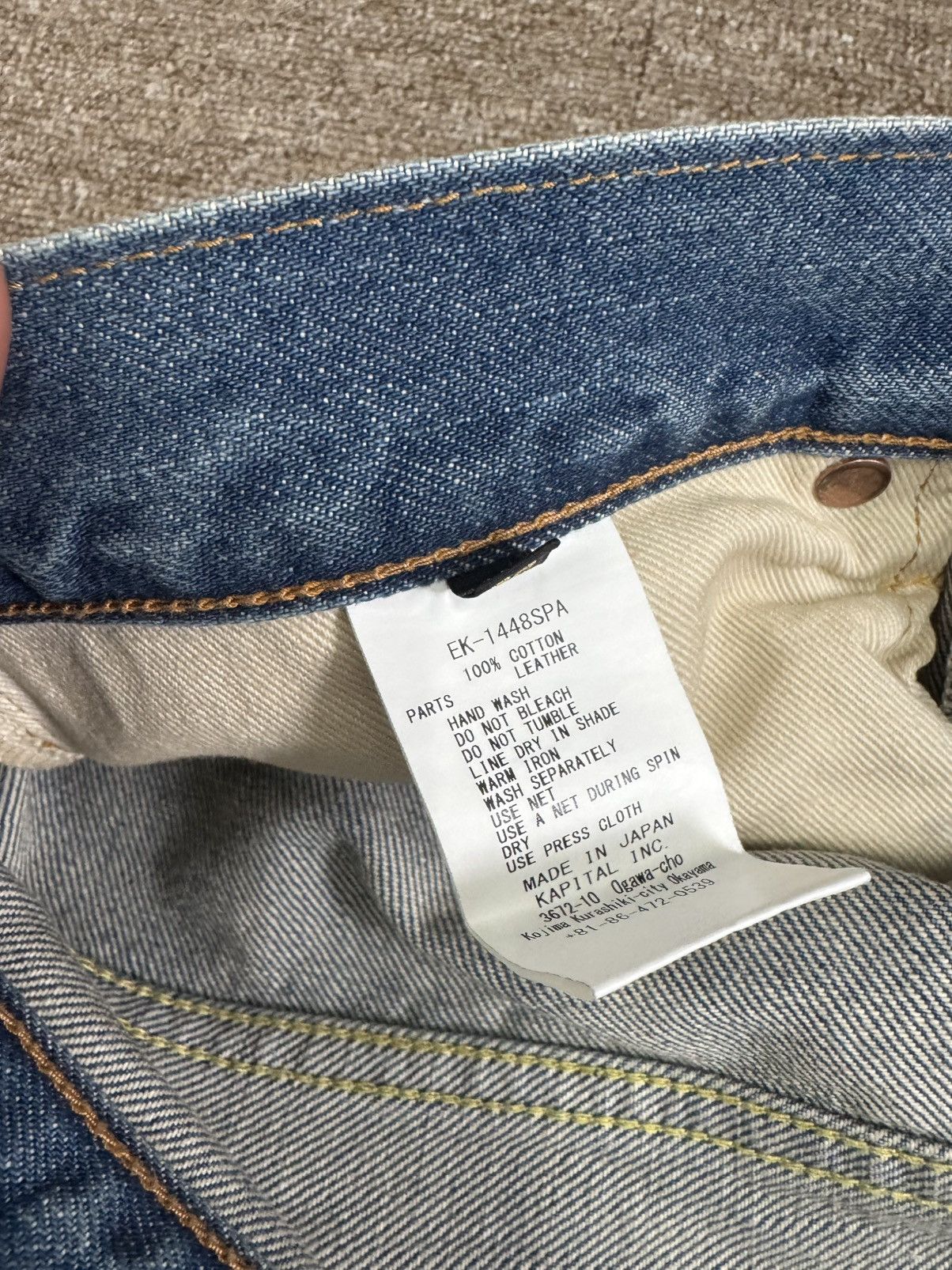 Kapital Kapital Bone Denim Shorts Size US 38 / EU 54 - 5 Thumbnail
