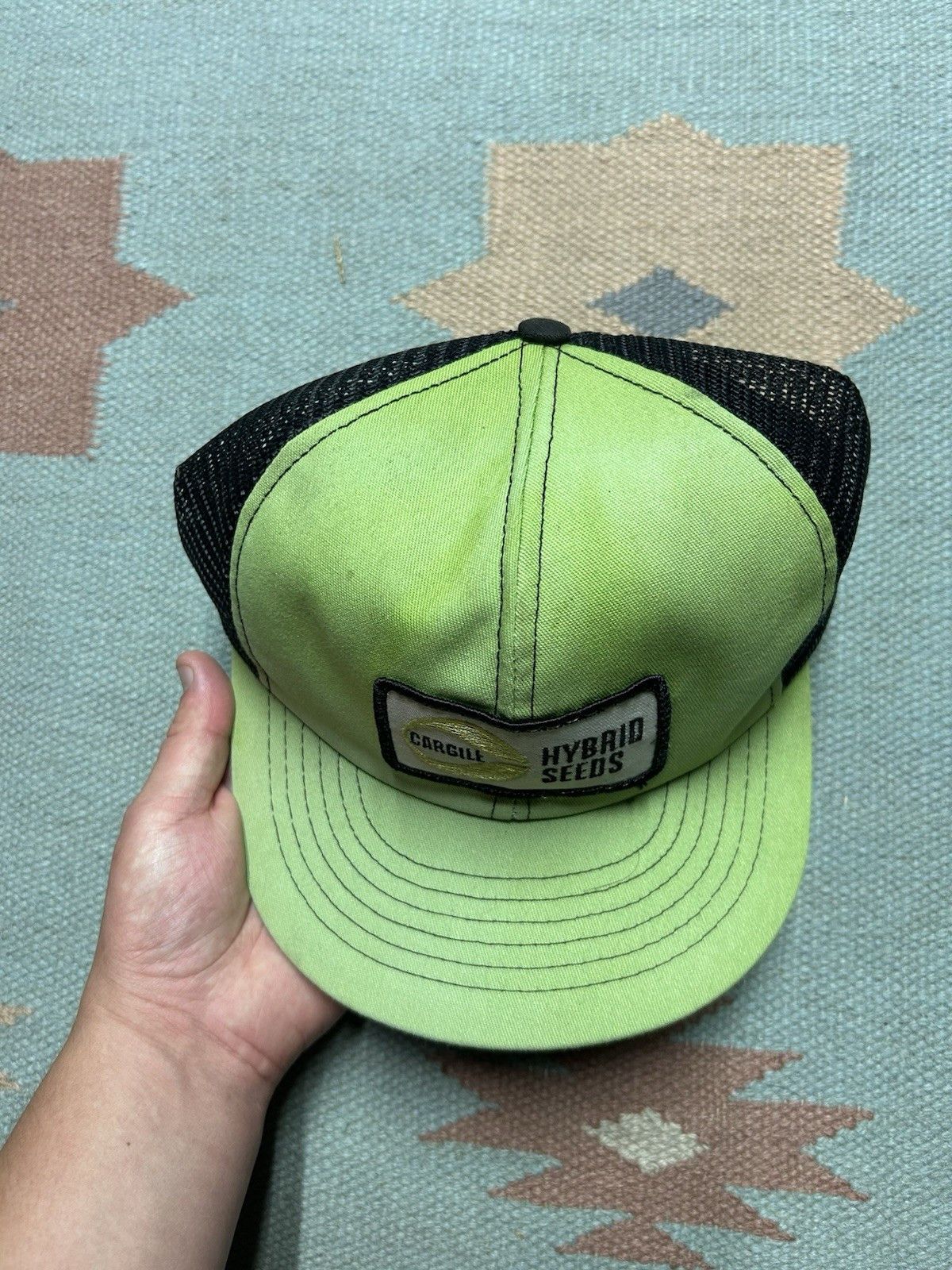 Vintage Vintage trucker hat swingster cargill seed patch farm faded Size ONE SIZE - 3 Thumbnail