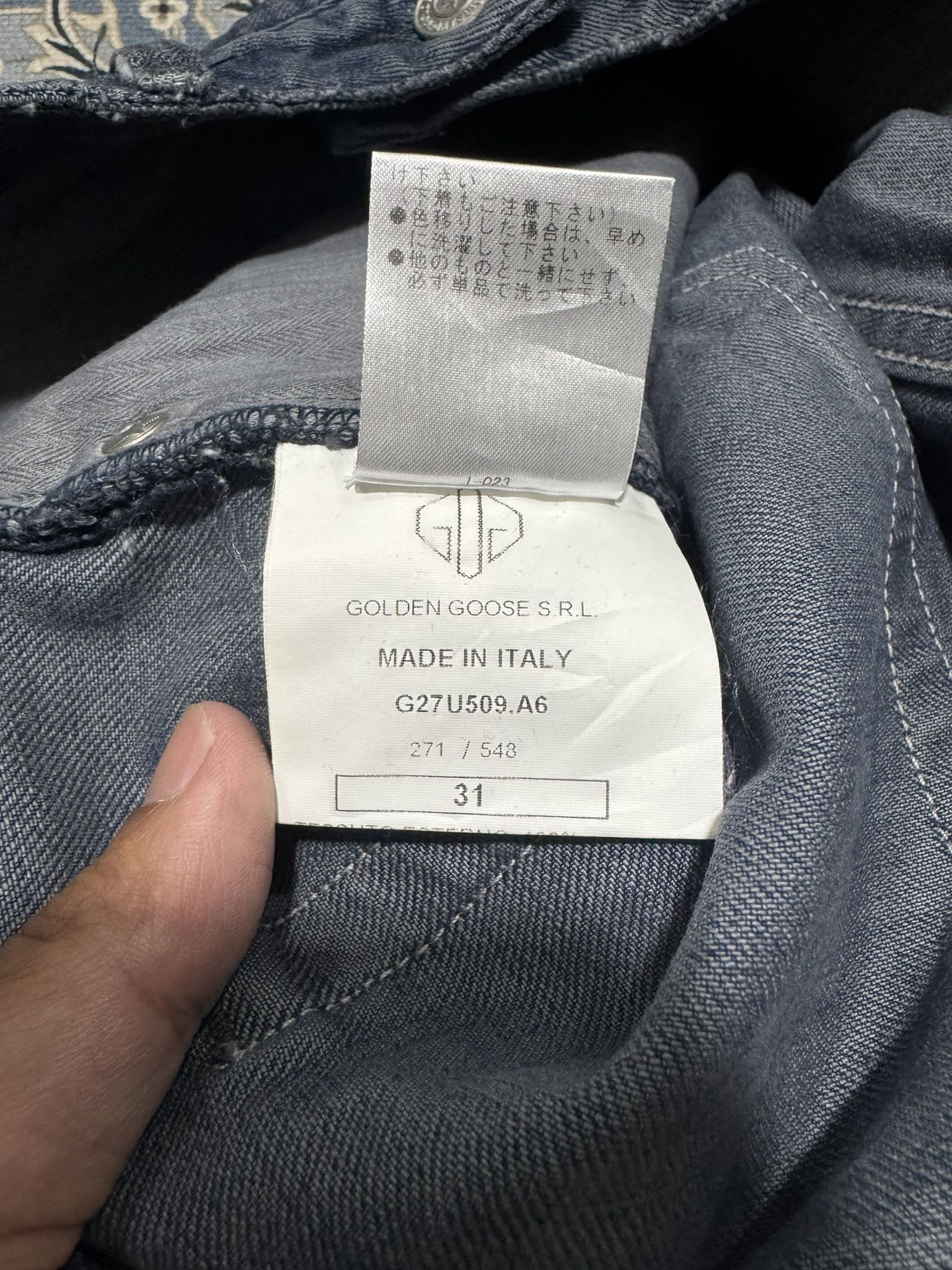 Designer × Golden Goose Golden Goose Deluxe Brand Venezia DB Happy Classic Jeans Size US 31 - 10 Thumbnail