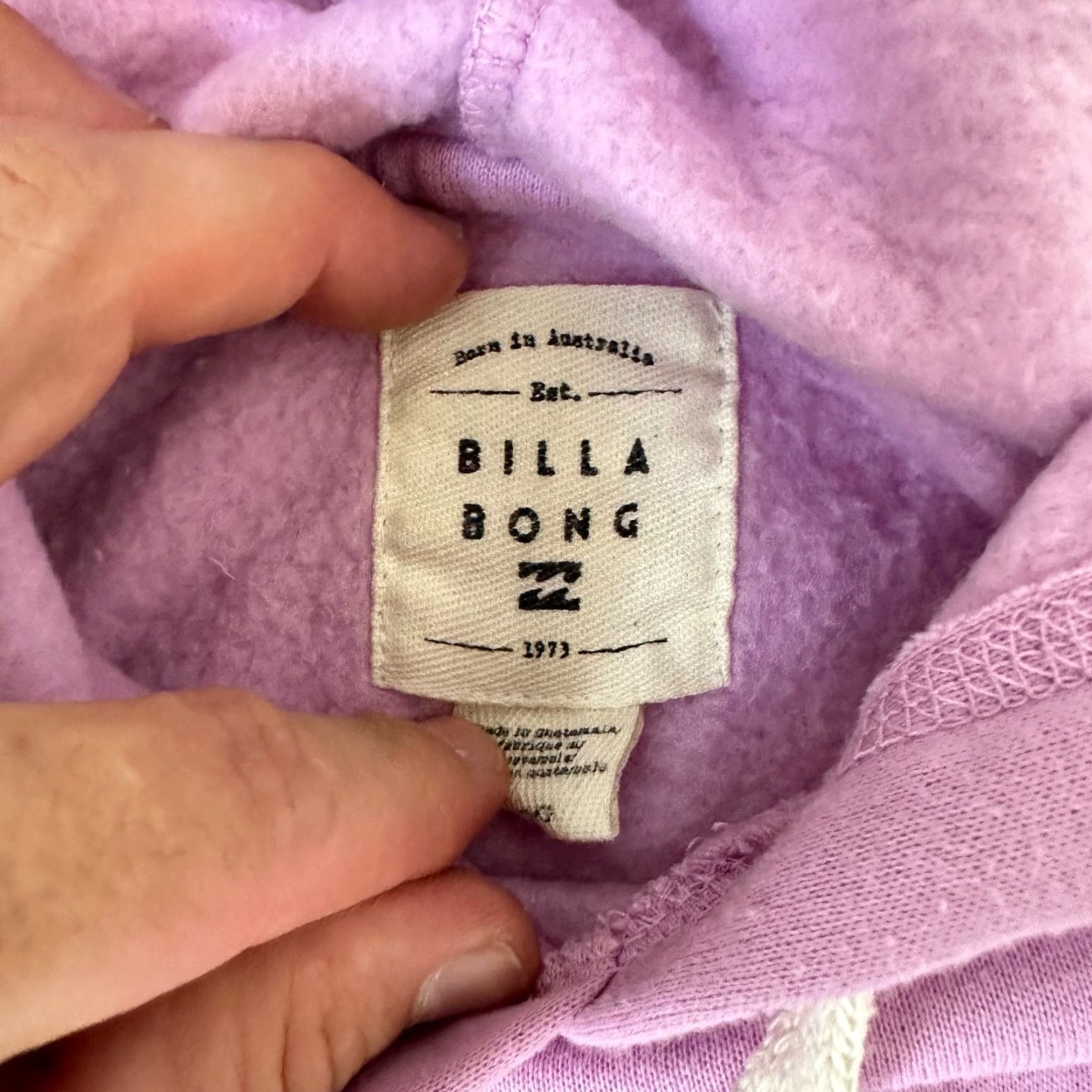 Billabong VINTAGE Billabong Hoodie Womens Large Pink Pullover Fleece Pocket Sweatshirt Size L / US 10 / IT 46 - 7 Thumbnail