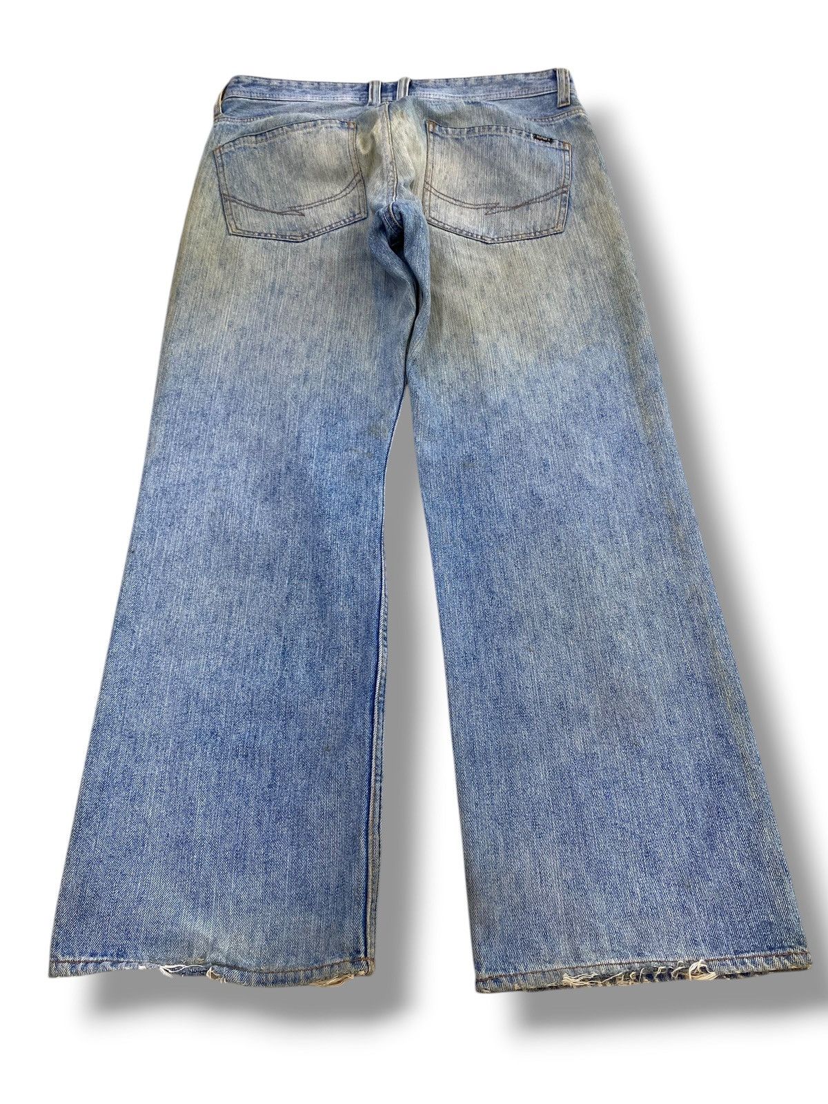 Japanese Brand Japanese Brand Dirty Mud Wash Style Ripped Jeans Size US 33 - 3 Thumbnail