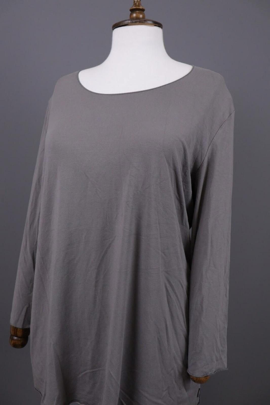 Oscar De La Renta Oska Gray Scoop Neck Relaxed Lagenlook Tunic Dress Size 4 Size S / US 4 / IT 40 - 5 Thumbnail