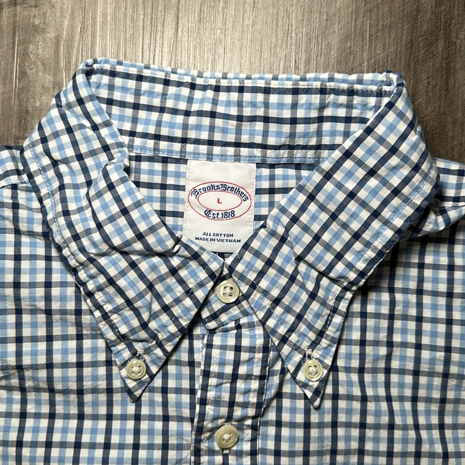 Brooks Brothers Brooks Brothers Checkered Long Sleeve Button Down - Large Size US L / EU 52-54 / 3 - 6 Thumbnail