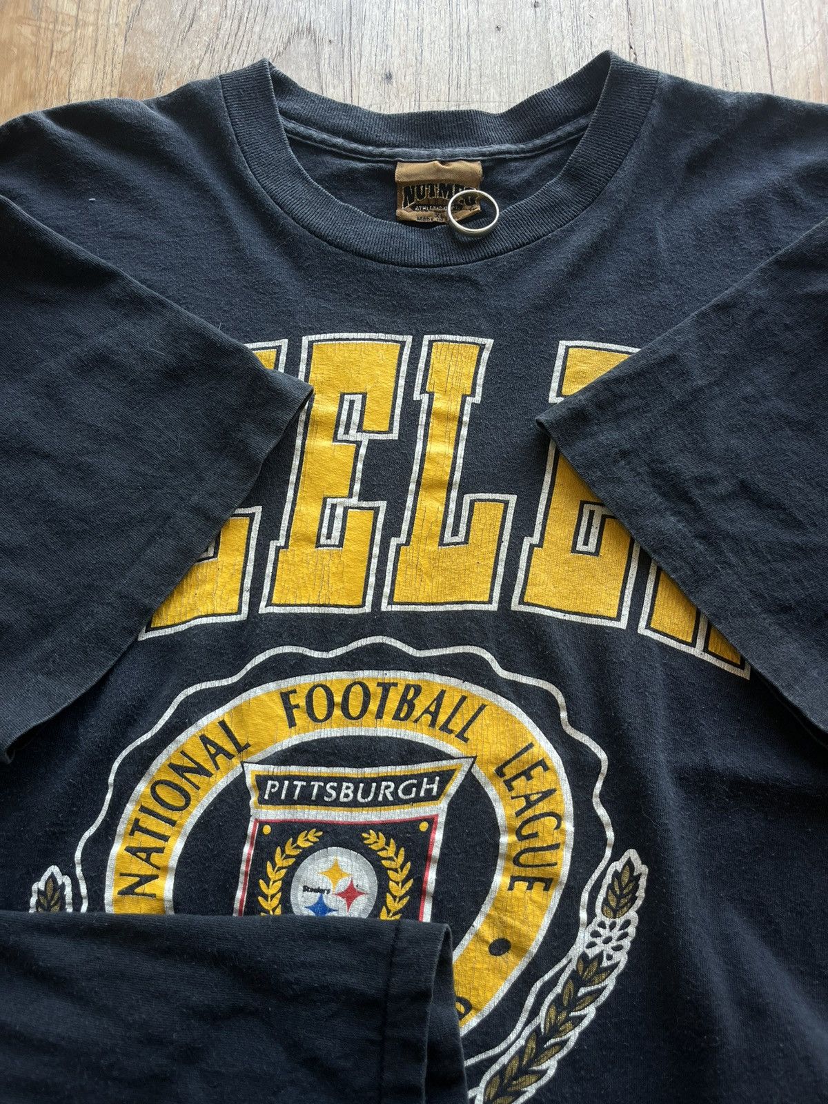NFL × Nutmeg × Vintage Vintage Pittsburgh Steelers NFL Team 90’s Tshirt Size US XL / EU 56 / 4 - 7 Thumbnail