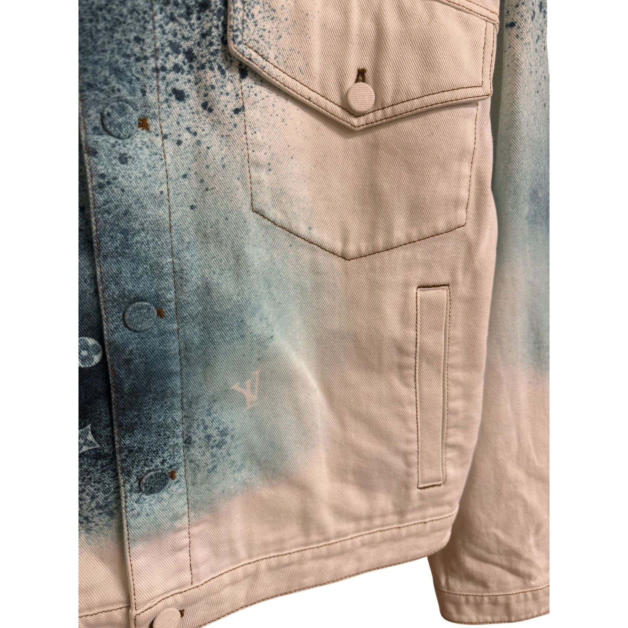 Louis Vuitton Louis Vuitton Mens Gradient Denim Jacket - Size 56 - Made In Size US XL / EU 56 / 4 - 16 Thumbnail