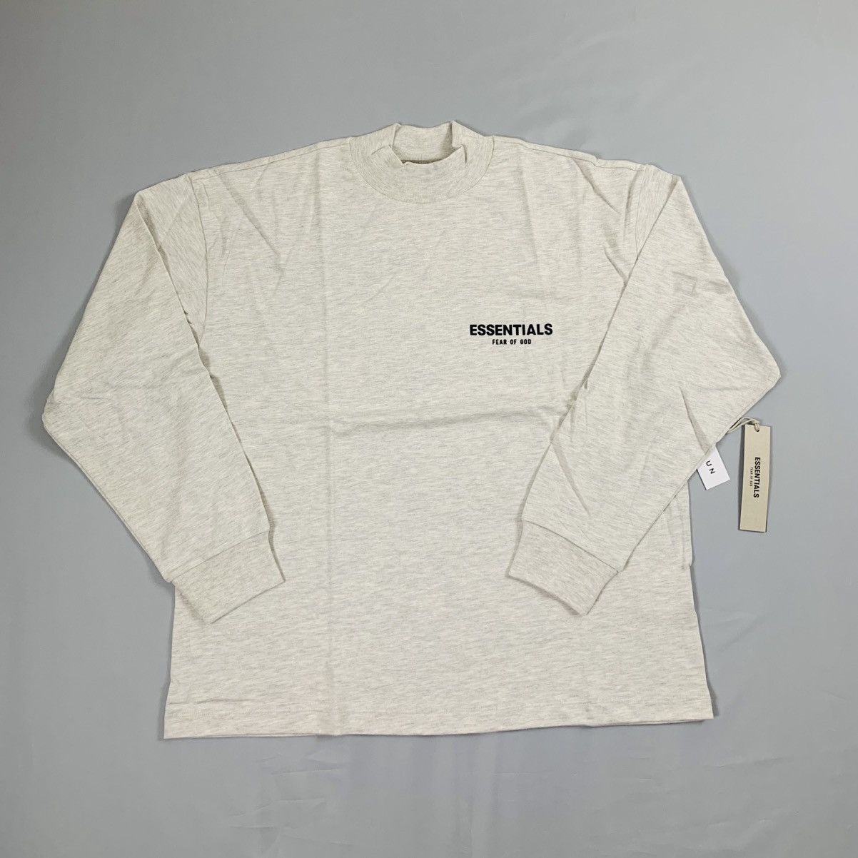 Fear of God Fear of God essentials light oatmeal long sleeve tee Size US S / EU 44-46 / 1 - 2 Thumbnail