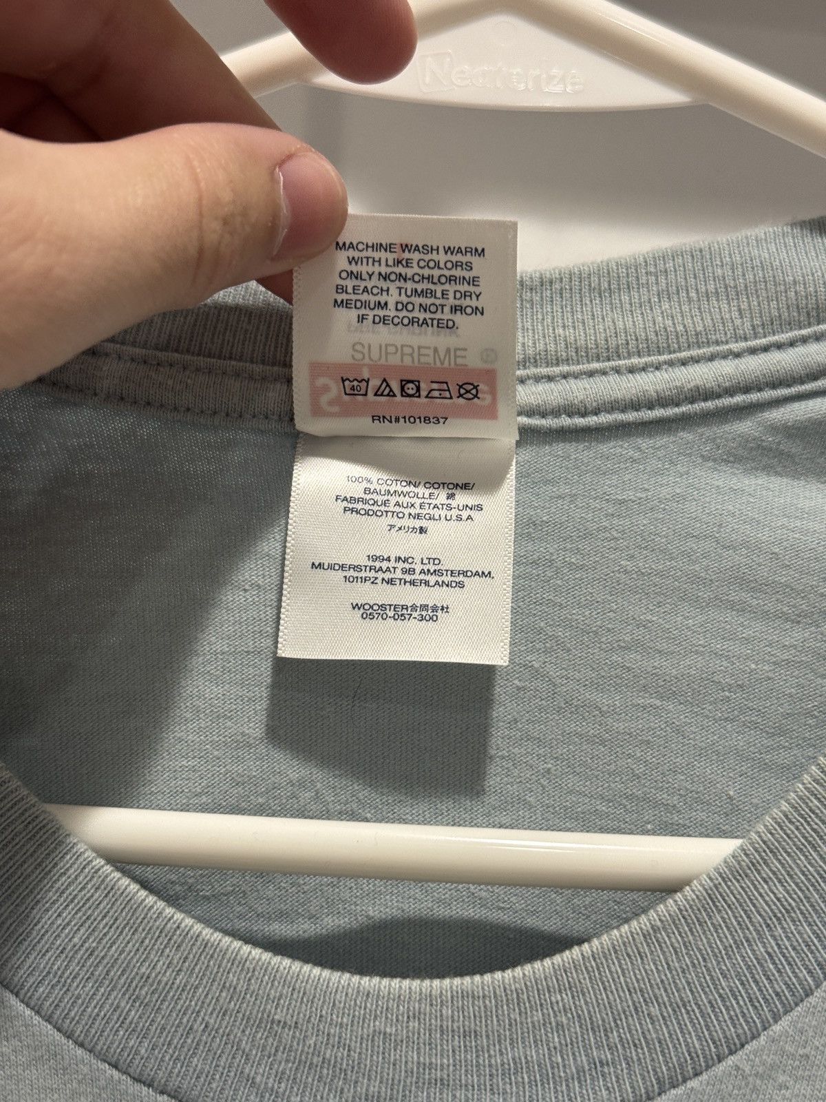 Supreme Supreme Wombat Dusty Blue Tee T Shirt Size L Large Size US L / EU 52-54 / 3 - 6 Thumbnail