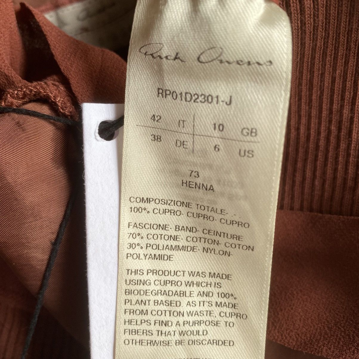 Rick Owens SS24 Lido Henna Floor-length Bias Trousers Size 28" / US 6 / IT 42 - 9 Thumbnail