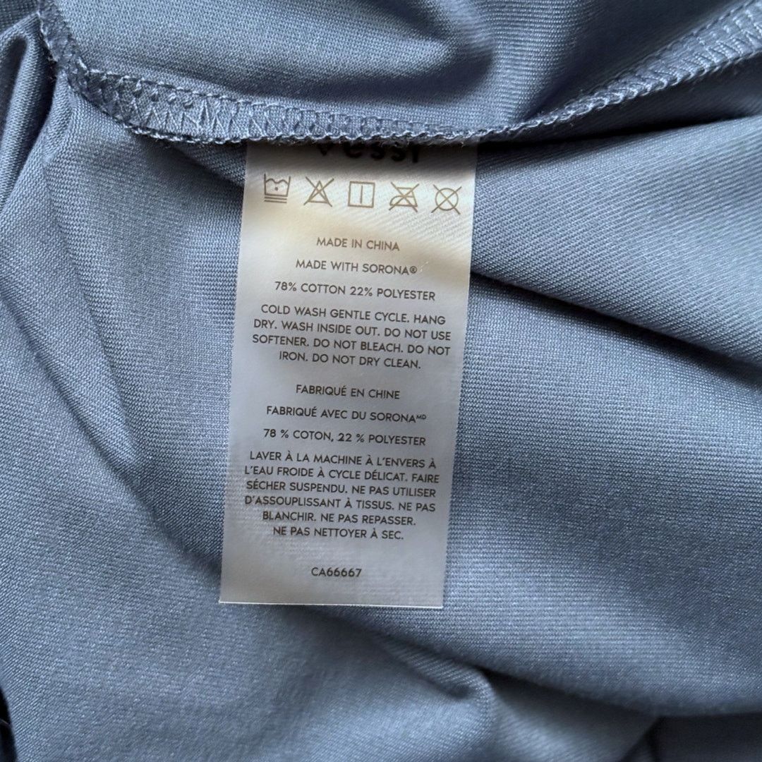 Vessi Vessi Twill Men's The Base T-Shirt Blue XXL NWT Size US XXL / EU 58 / 5 - 8 Thumbnail