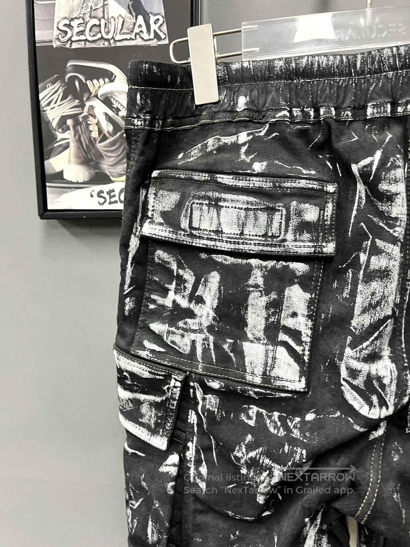Rick Owens Rick Owens 21FW Painted Cargo Pants. Size US 42 / EU 58 - 5 Thumbnail