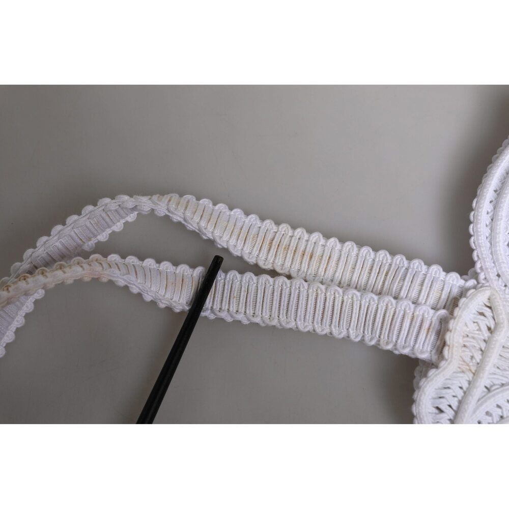 Dolce & Gabbana Dolce & Gabbana White Cordonetto Lace Beatrice Tote Shopping Size ONE SIZE - 7 Thumbnail