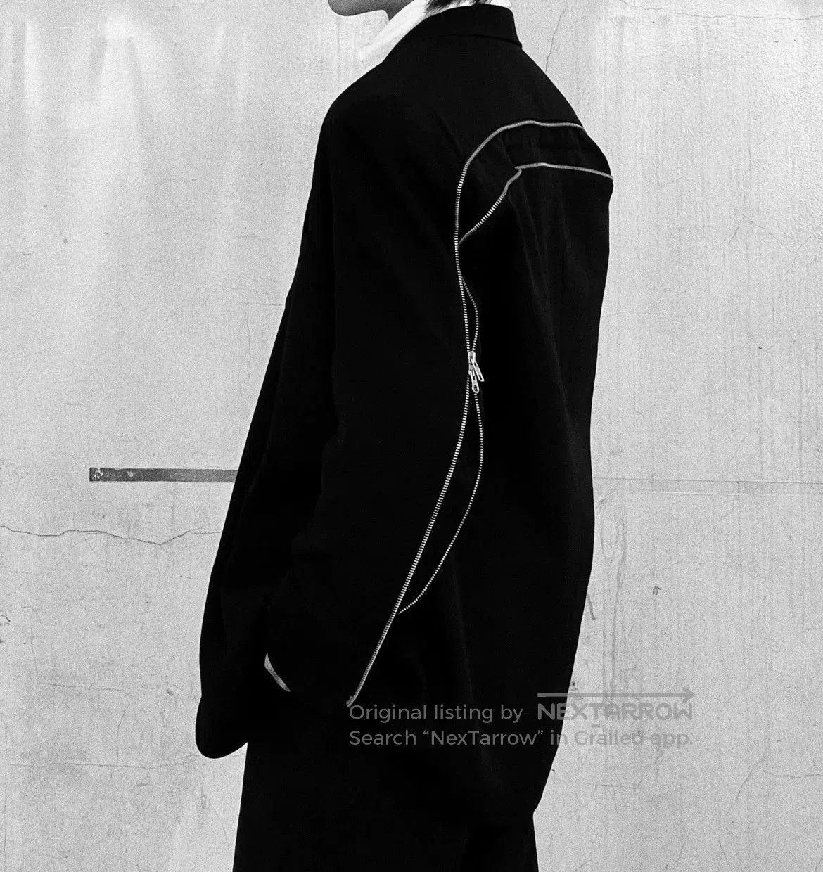 Yohji Yamamoto Yohji Yamamoto Zip Back Suit Jacket. Size US XL / EU 56 / 4 - 7 Thumbnail
