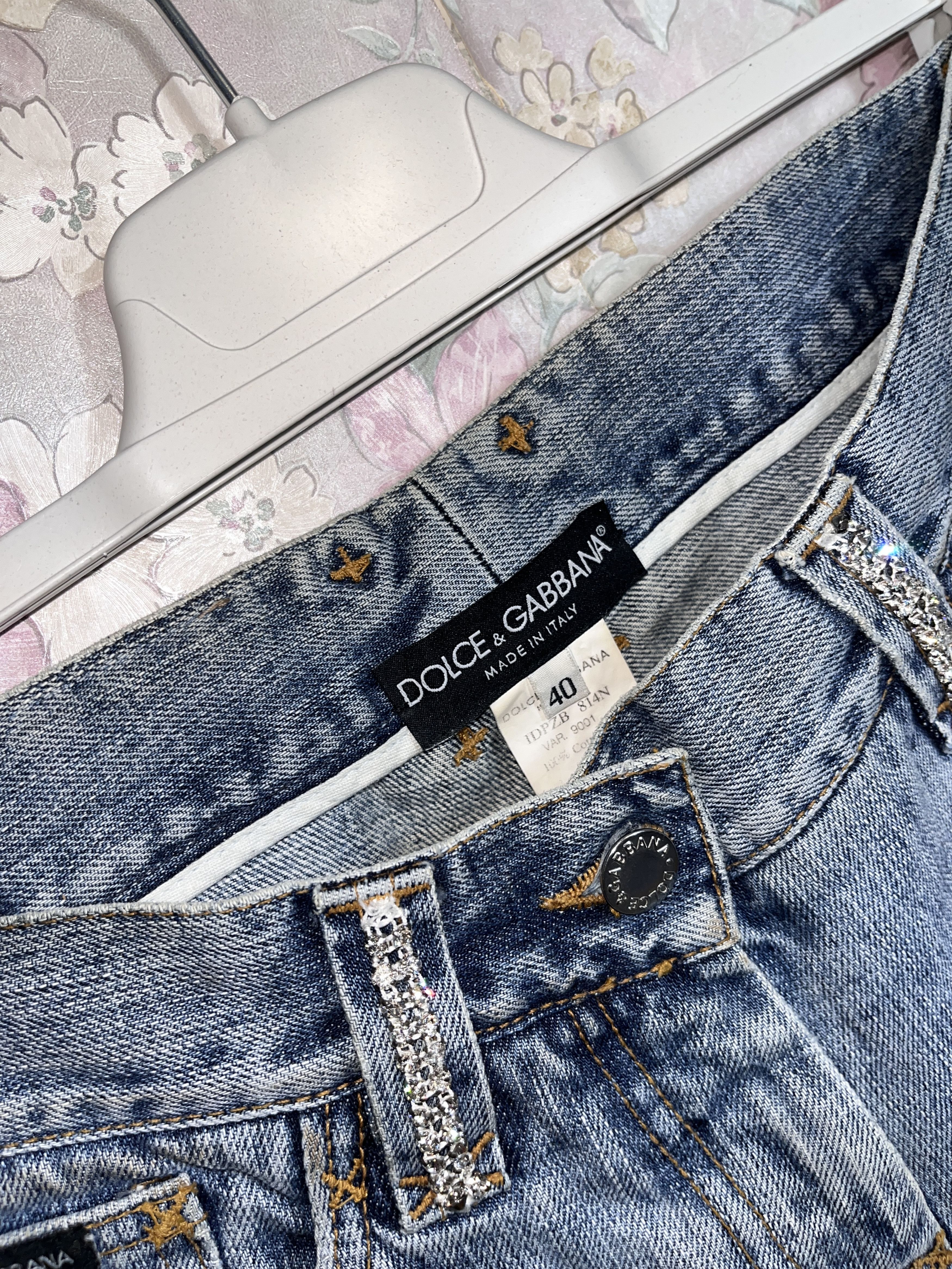 Dolce & Gabbana Dolce&Gabbana Spring Summer Denim Pants Jeans Swarovski Size 27" / US 4 / IT 40 - 22 Thumbnail