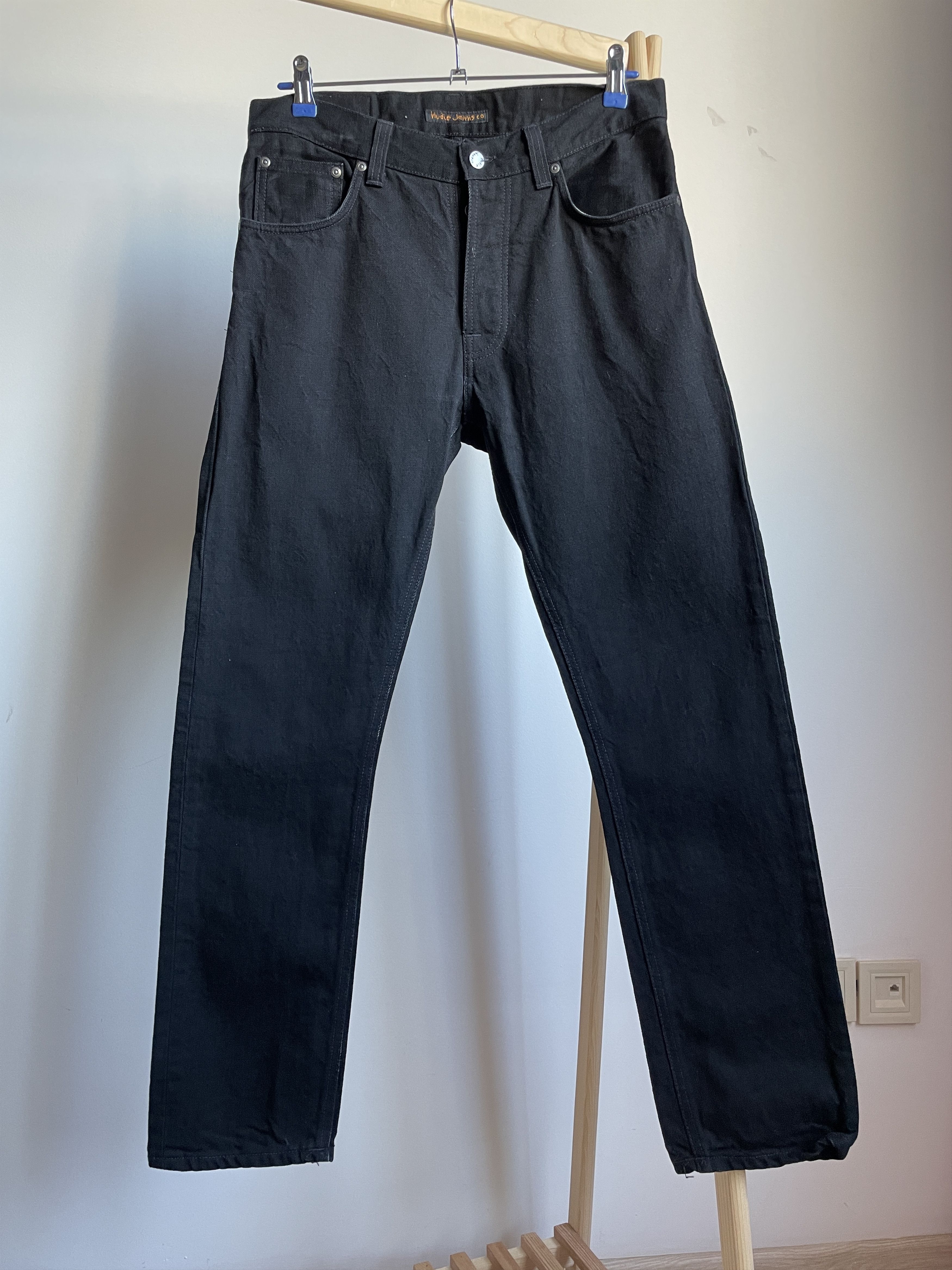 Nudie Jeans Nudie Jeans Fearless Freddie Dry Black Denim Size 30x30 Size US 30 / EU 46 - 1 Thumbnail