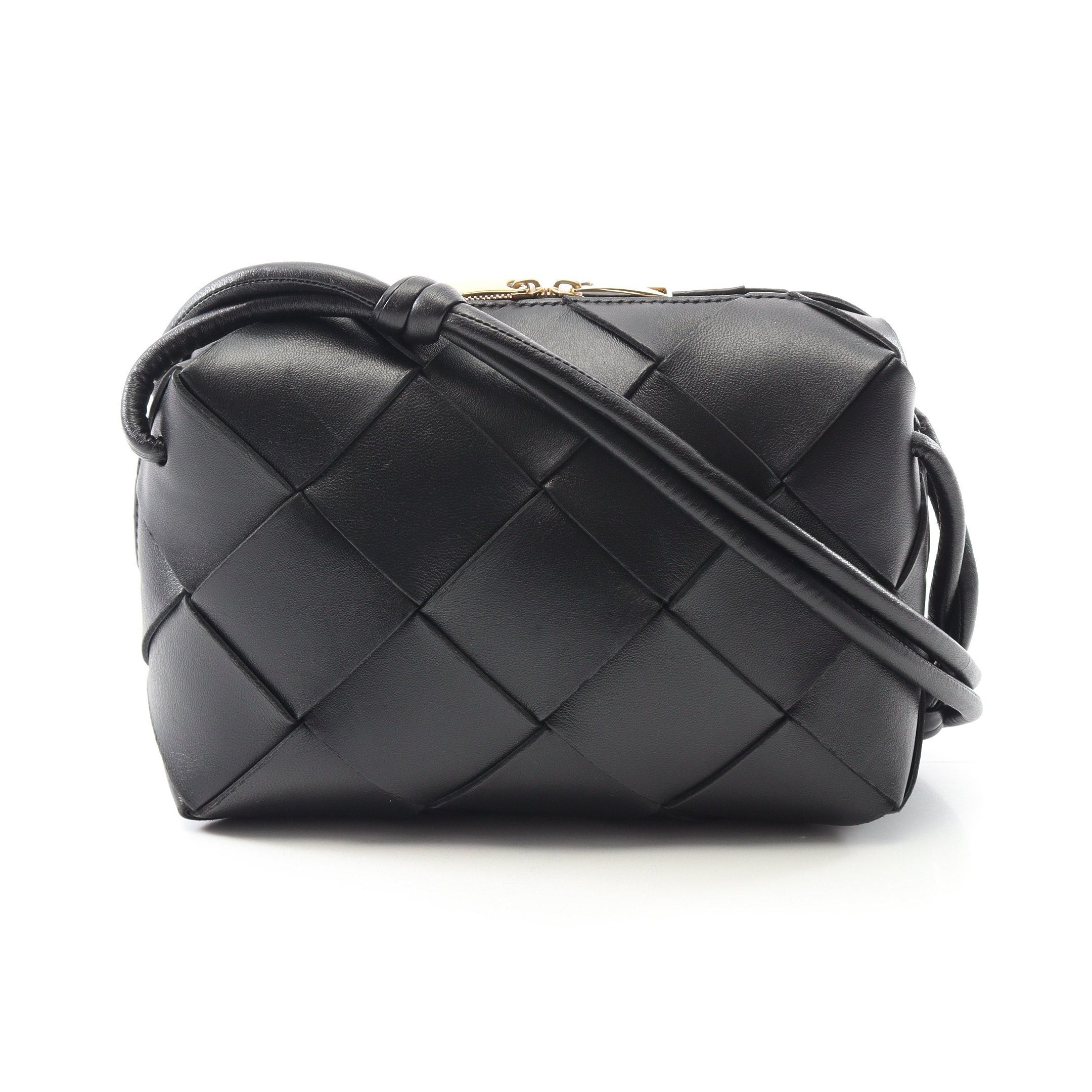 Bottega Veneta Bottega Veneta Small Cassette Camera Bag Shoulder Leather Black Size ONE SIZE - 1 Thumbnail