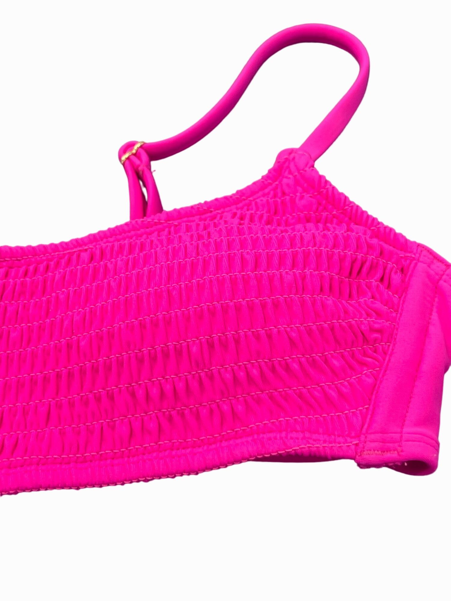 Other Wild Fable - Women's Smocked Bralette Bikini Top - Pink - Ex Size ONE SIZE - 13 Thumbnail