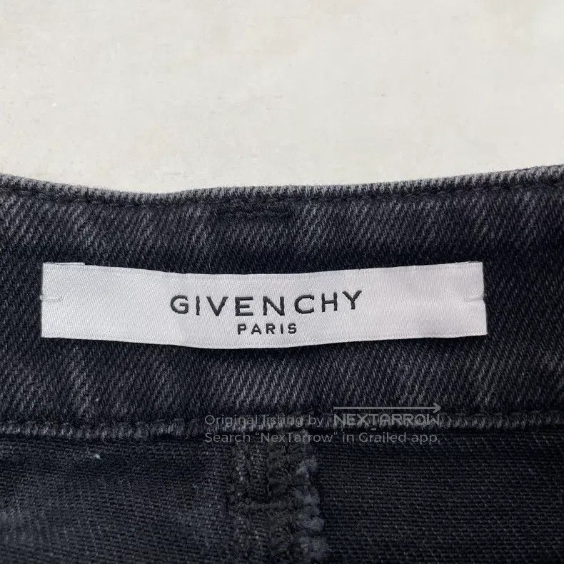 Givenchy Givenchy Black Denim Skirt Size 33" - 6 Thumbnail