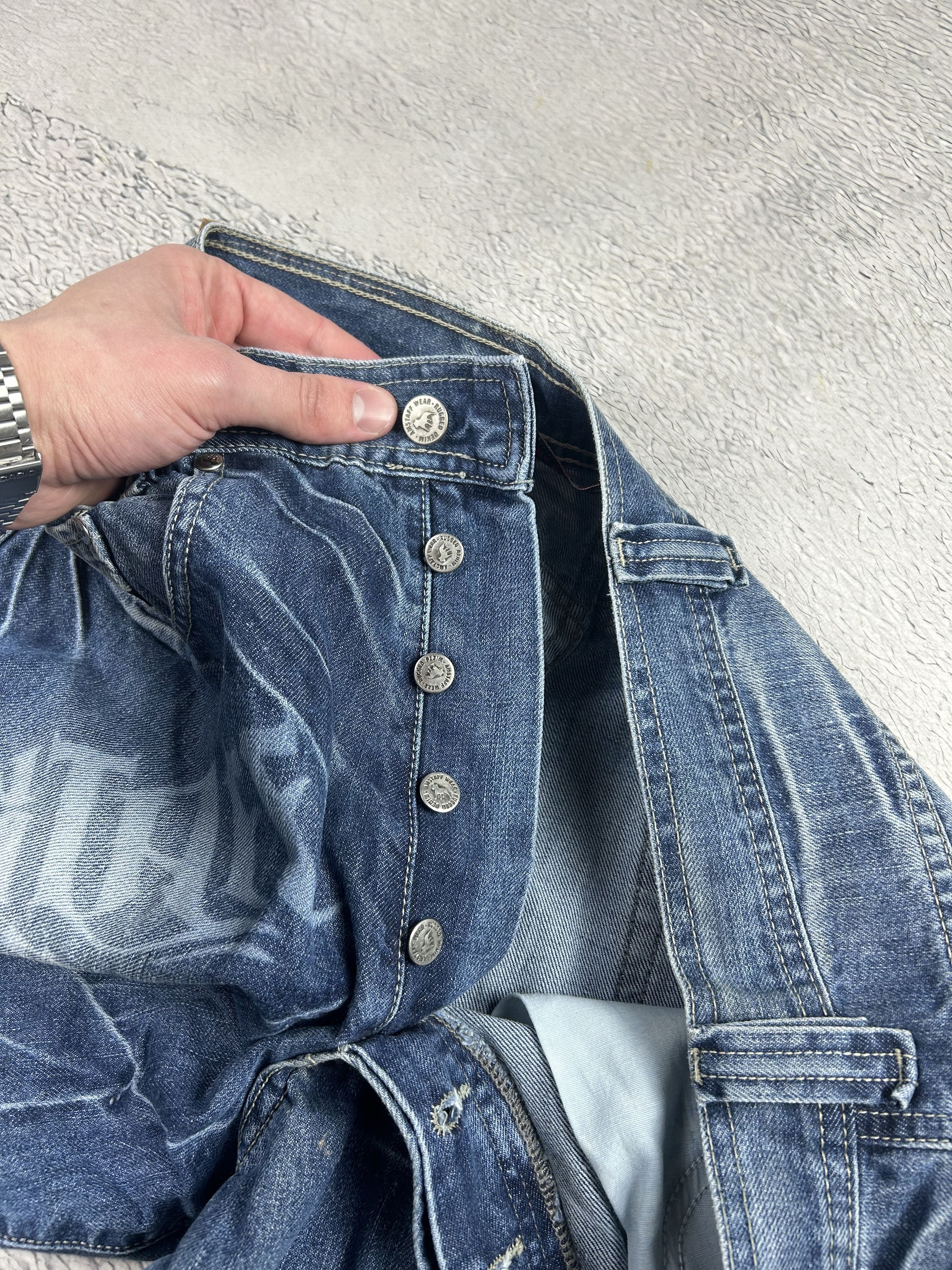 Other CRAZY Baggy Streetwear Jeans AOP Amstaff Drill Loose Fit Size US 32 / EU 48 - 7 Thumbnail