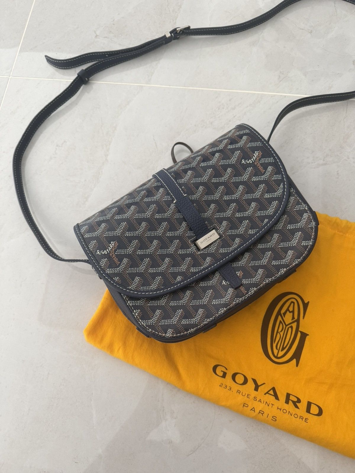 Goyard Goyard PM Belvedere Blue Monogram Bag Size ONE SIZE - 1 Thumbnail