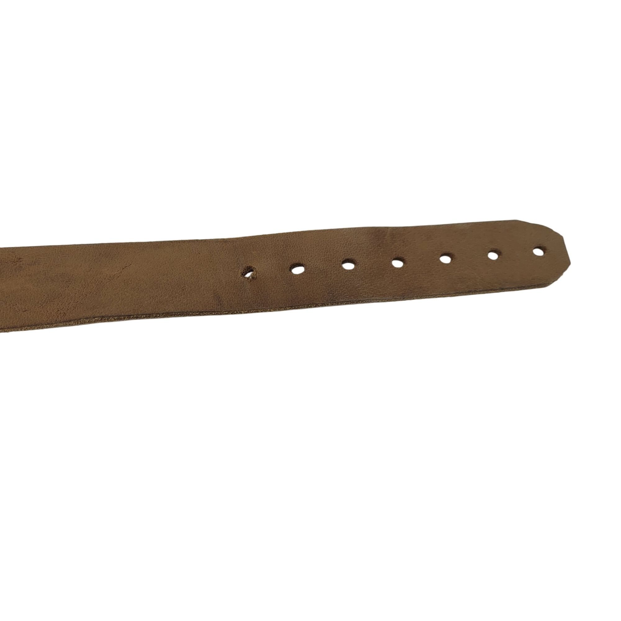 Other Bison Denim Camel Brown Genuine Leather Mens Belt Rugged Out Size 36 - 10 Thumbnail