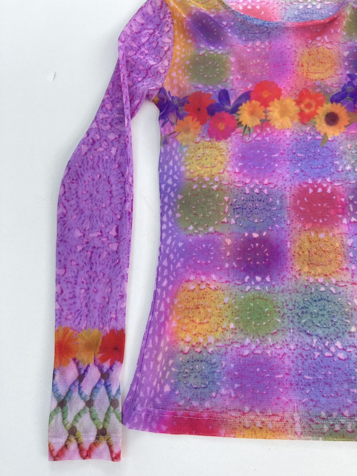 Agolde × Vintage 90s Agolde Micro Mesh long sleeve top Size XS / US 0-2 / IT 36-38 - 3 Thumbnail
