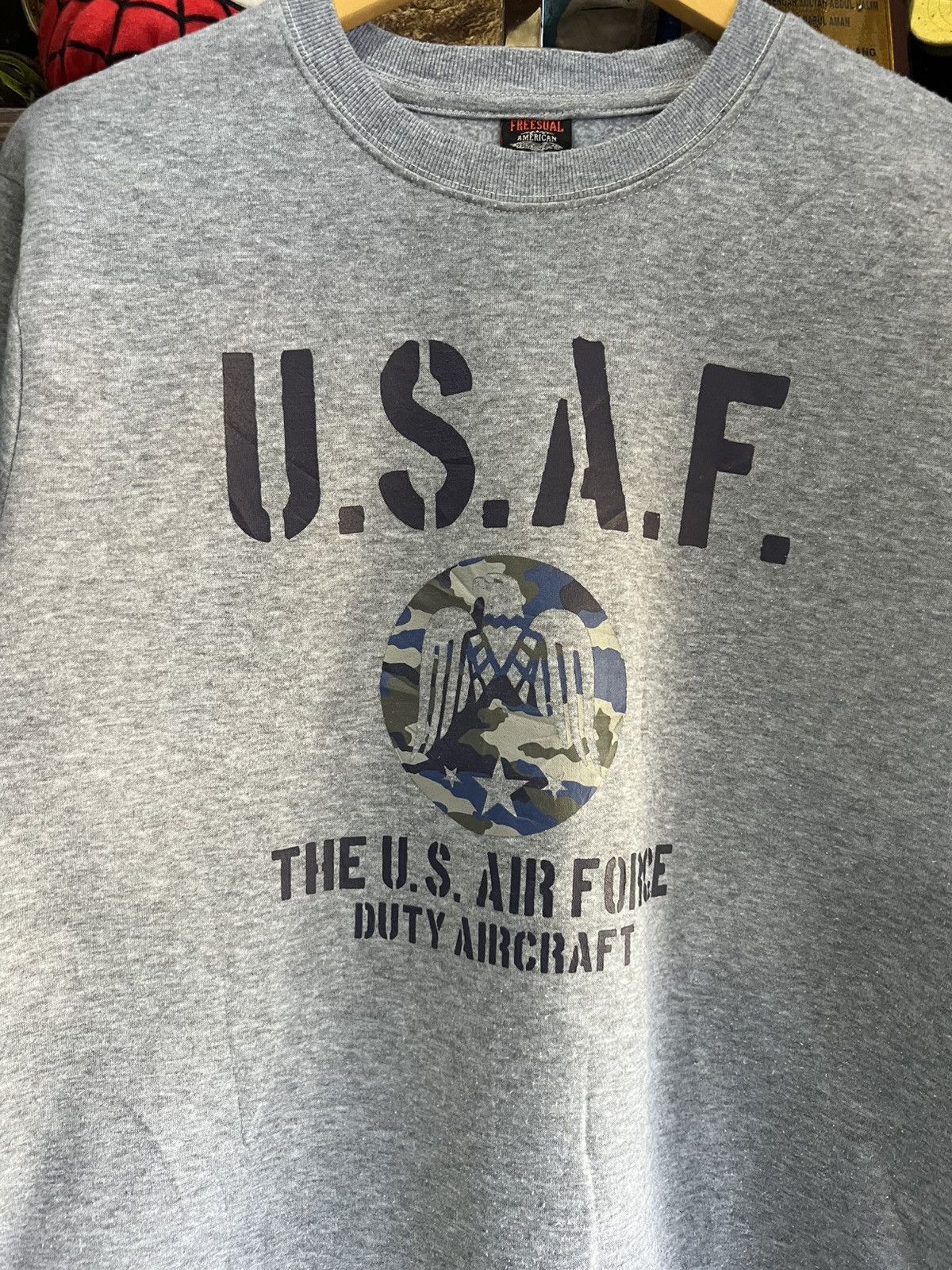 Other 🔥Freesual American Spirit USAF Crewneck Sweatshirt Size US M / EU 48-50 / 2 - 8 Thumbnail