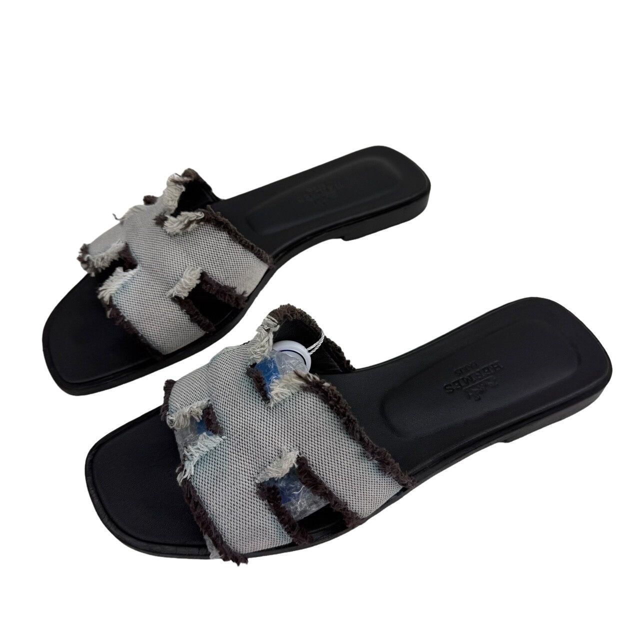 Hermes Hermes Frayed Oran Slides Size 36.5 Size US 6.5 / IT 36.5 - 1 Thumbnail