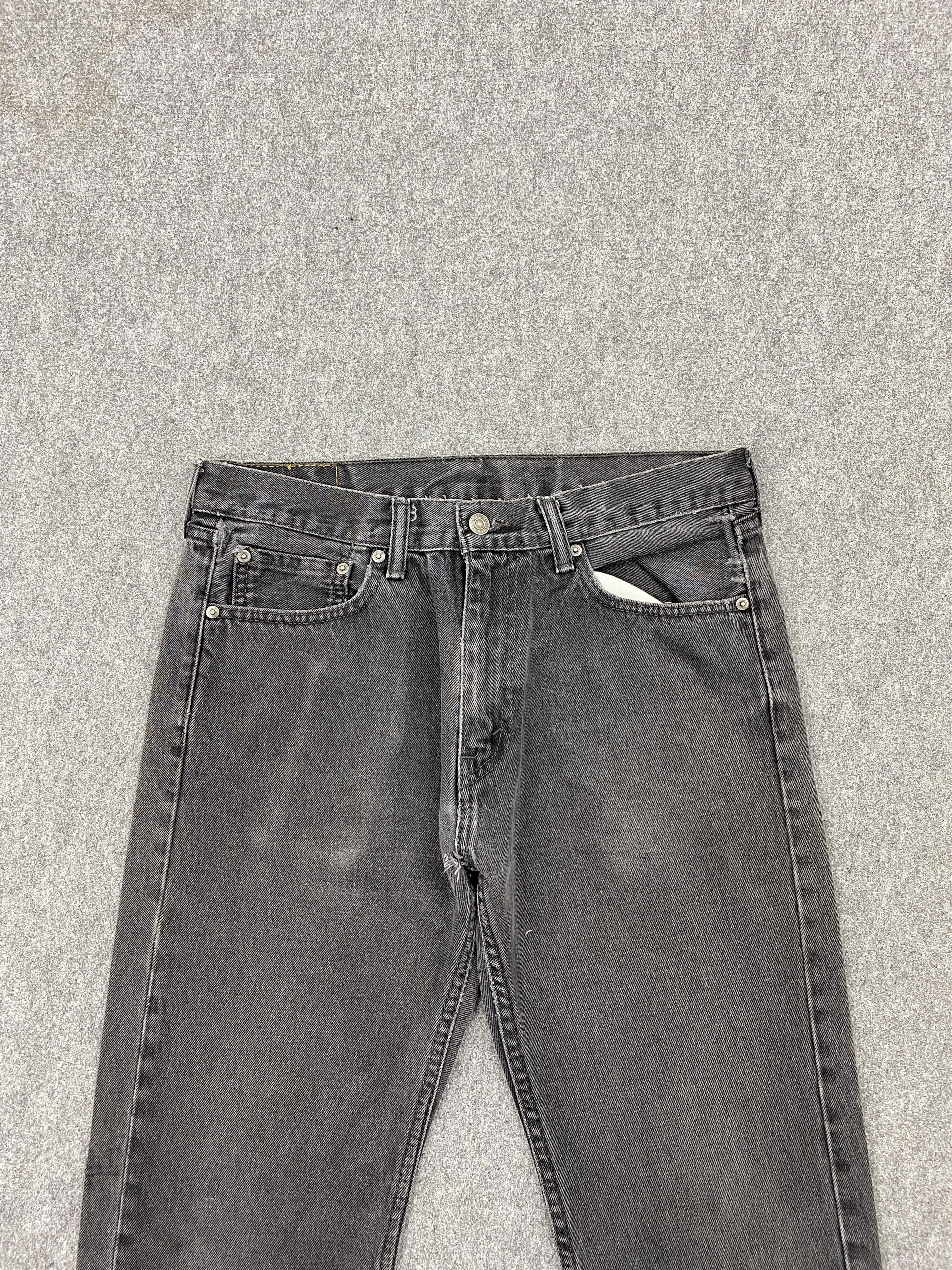 Levi's × Vintage Vintage Levis 505 Faded Black Denim Jeans Size US 32 / EU 48 - 2 Thumbnail