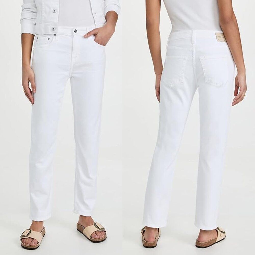 AG Adriano Goldschmied AG Adriano Goldschmied The Legging Super Skinny White Jeans Size 28" / US 6 / IT 42 - 1 Thumbnail