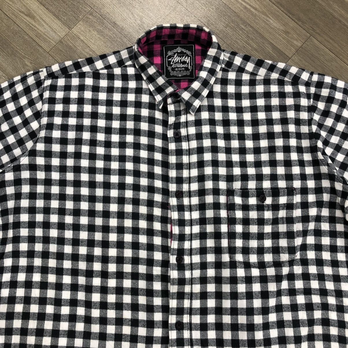 Stussy Vintage Stussy KidPlaid Flannel Shirt Bitch Skateboard Fuct Size US M / EU 48-50 / 2 - 2 Thumbnail
