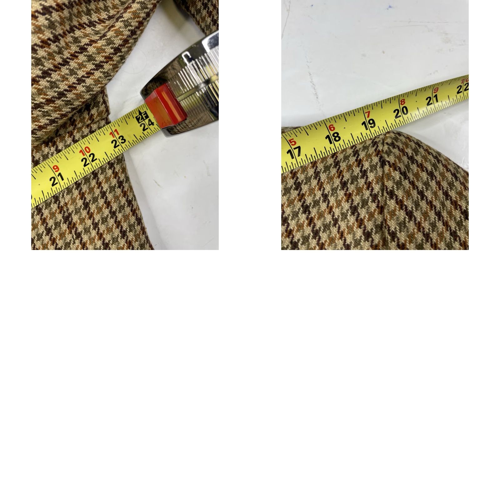 Banana Republic VINTAGE Banana Republic Mens Blazer Jacket Houndstooth Wool Blend 42R Notch Lapel Single-Breasted Twill Dry Clean Only Brown Regular Mens Size 42R - 8 Thumbnail