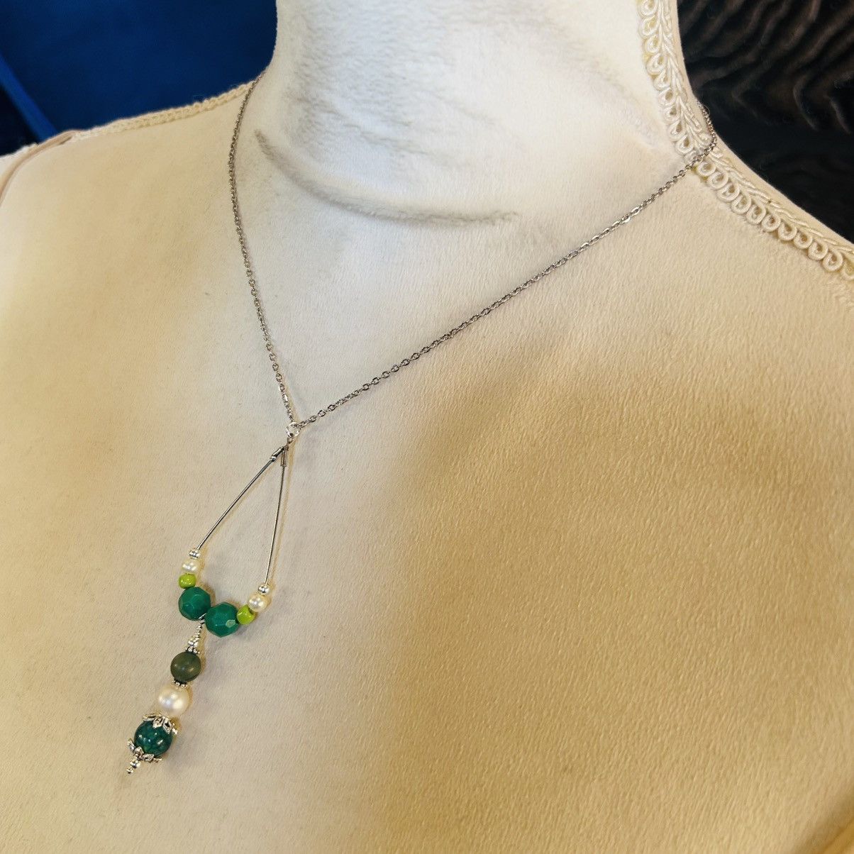 Handmade Handcrafted vintage bead changeable charm pendant necklace Size ONE SIZE - 4 Thumbnail