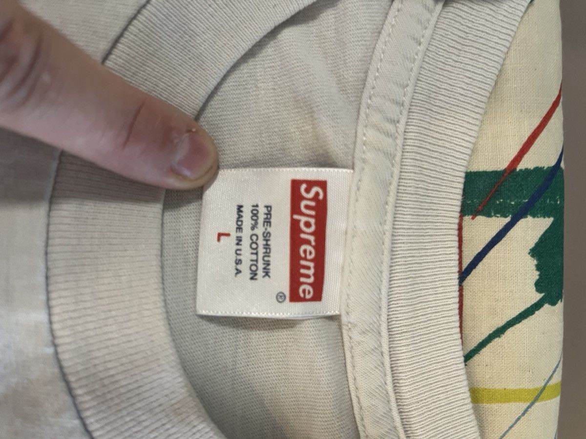 Supreme Supreme USAF white tshirt Size US L / EU 52-54 / 3 - 2 Thumbnail