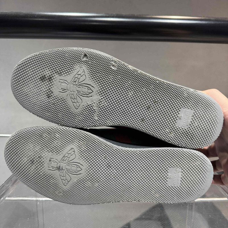 Gucci Gucci Screener GG Black Suede Low-Top Sneakers - Size US 8 / EU 41 - 4 Thumbnail