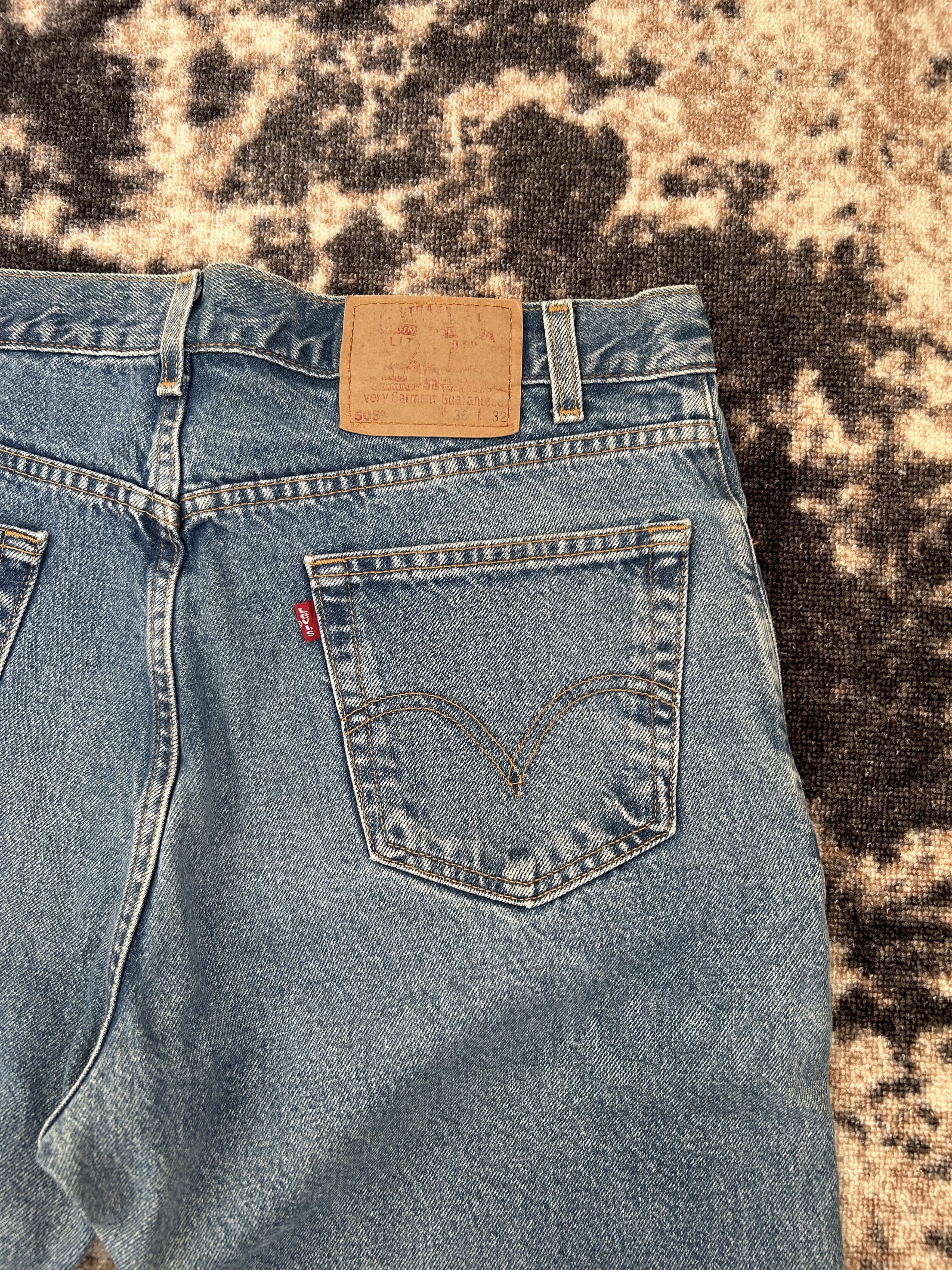 Levi's Vintage Levis 505 Denim Jeans Size W36 L32 Size US 36 / EU 52 - 7 Thumbnail