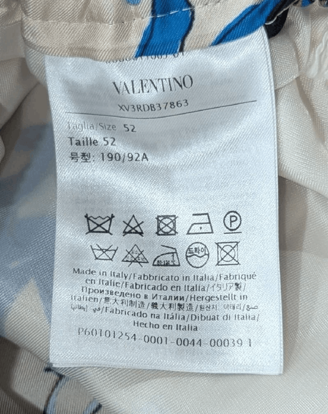 Valentino Valentino Silk Bermuda Shorts Utopia Beige/Blue 52 US 36 Size US 36 / EU 52 - 5 Thumbnail
