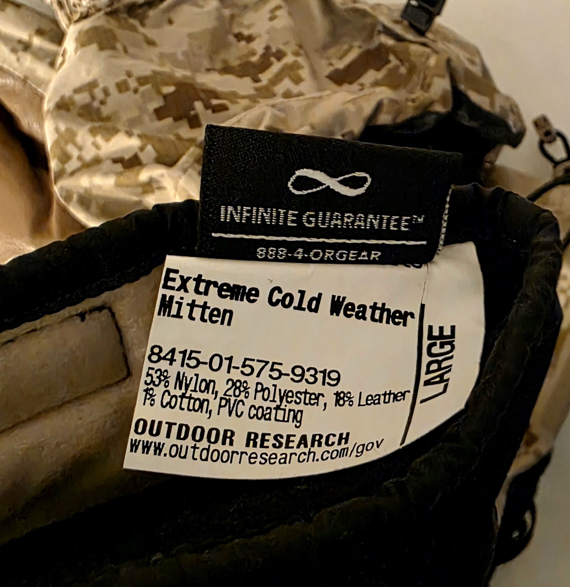 Outdoor Research Outdoor Research Firebrand SZ Large Mitts Gore-Tex Size ONE SIZE - 10 Thumbnail