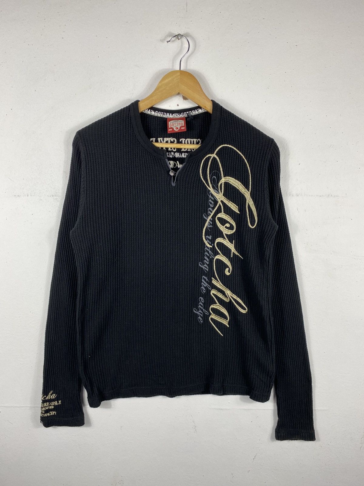 Gotcha Gotcha Embroidery Long Sleeve Knit Size US M / EU 48-50 / 2 - 1 Thumbnail