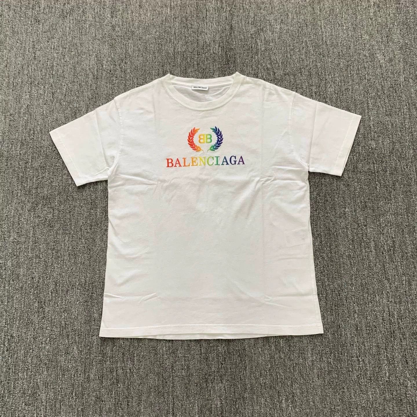 Balenciaga balenciaga colorful short sleeve t-shirt xl Size US XL / EU 56 / 4 - 1 Thumbnail