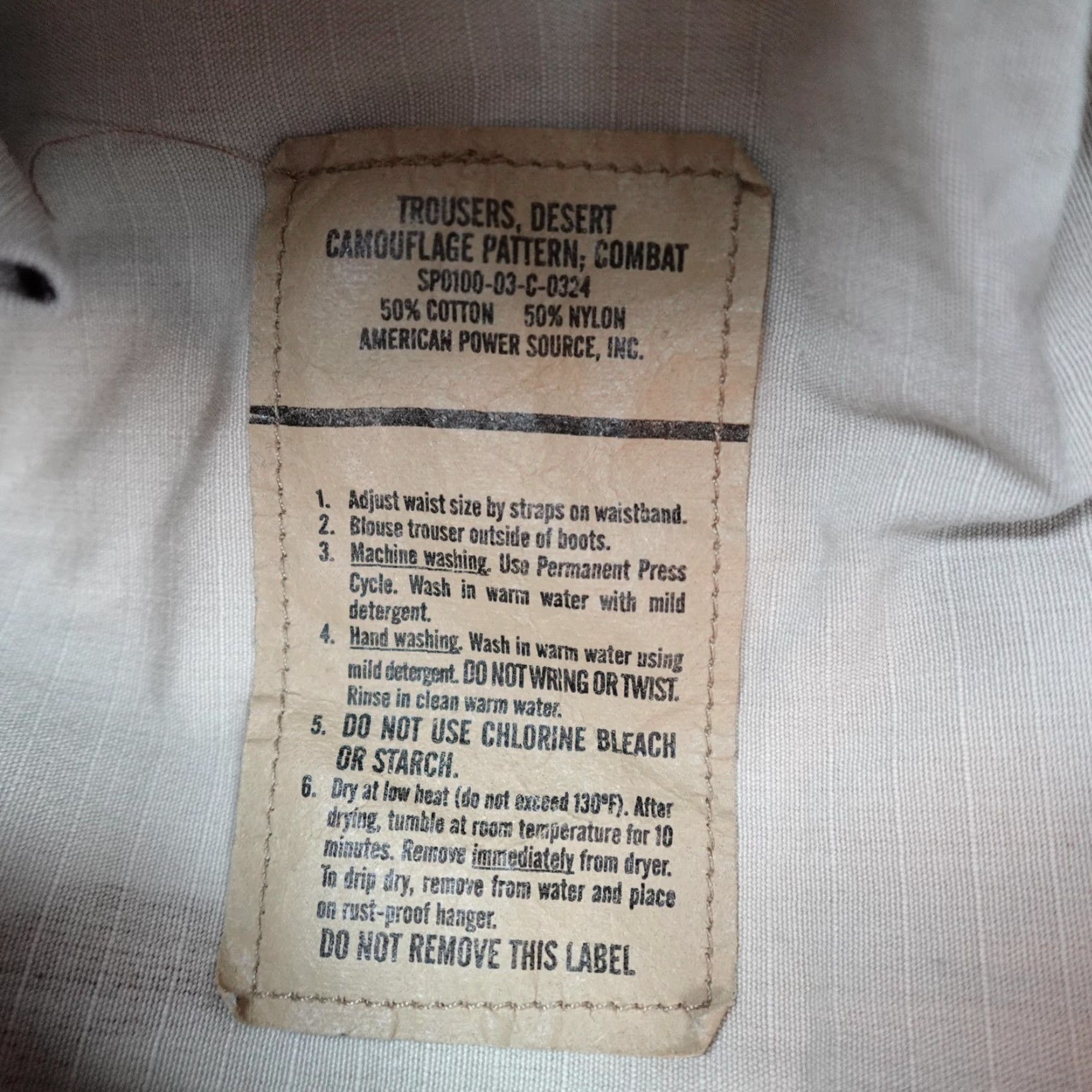 Vintage VINTAGE American Power Source Desert Camo Cargo Pants Mens Medium Army 00s Size US 31 - 5 Thumbnail