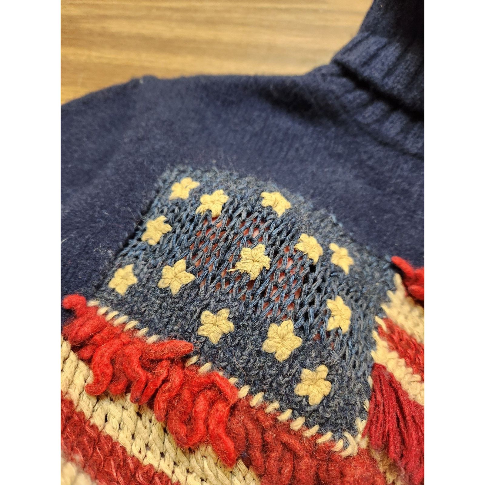 Polo Ralph Lauren POLO RALPH LAUREN TURTLENECK SWEATER American Flag Vintage Size M / US 6-8 / IT 42-44 - 8 Thumbnail