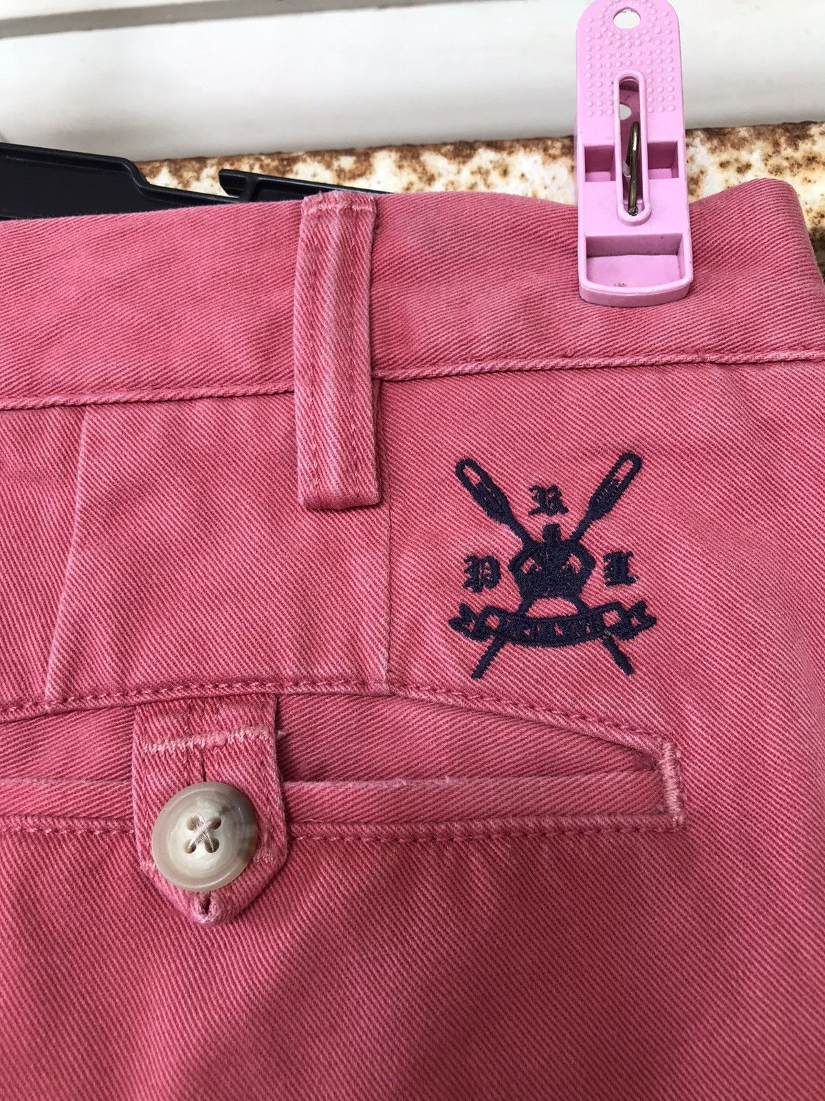 Polo Ralph Lauren × Ralph Lauren × Vintage Polo Ralph Lauren Khakis Pants Slim Fit Pink Size US 33 - 3 Thumbnail