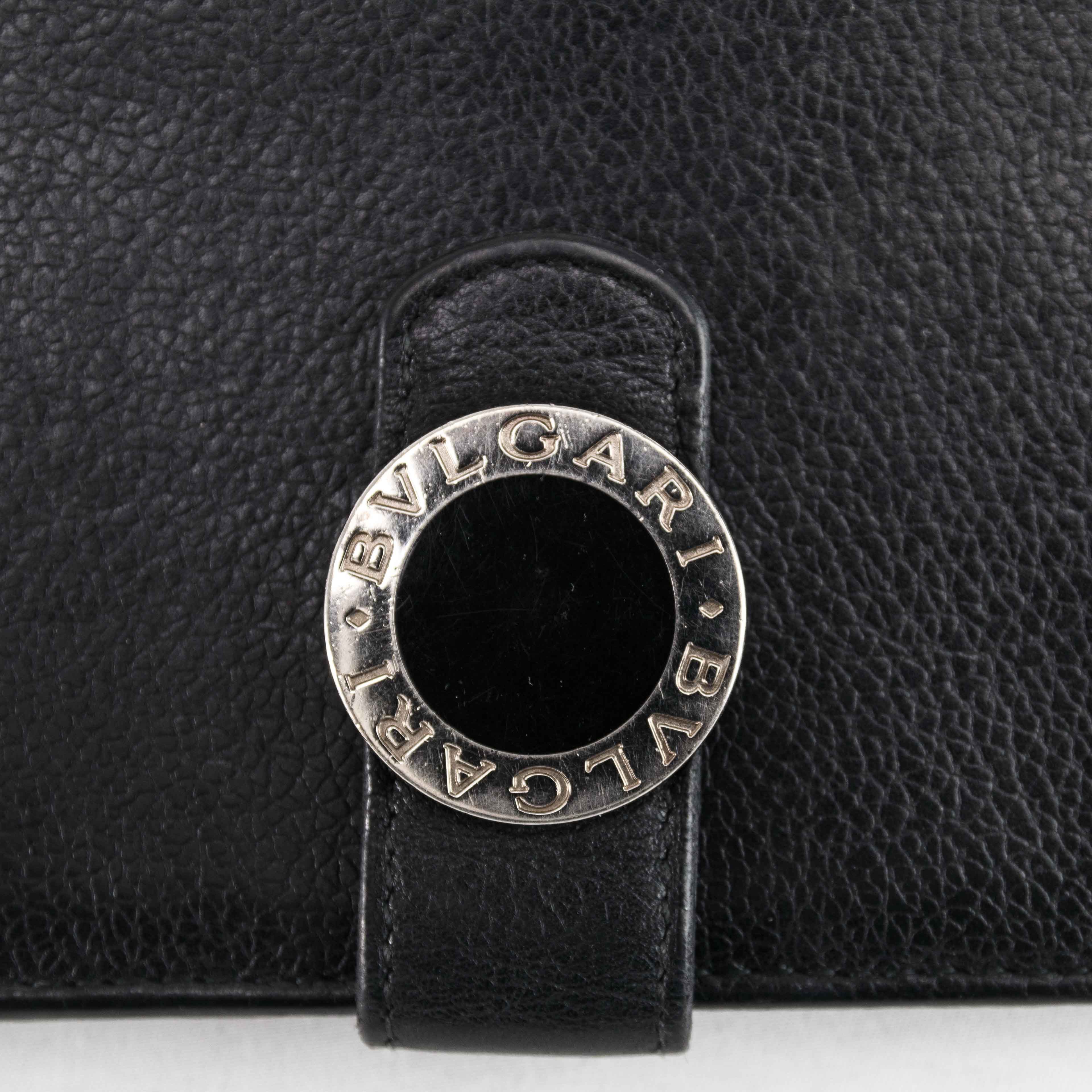 Bvlgari BVLGARI Black Leather Bi-fold Continental Wallet Size ONE SIZE - 22 Thumbnail